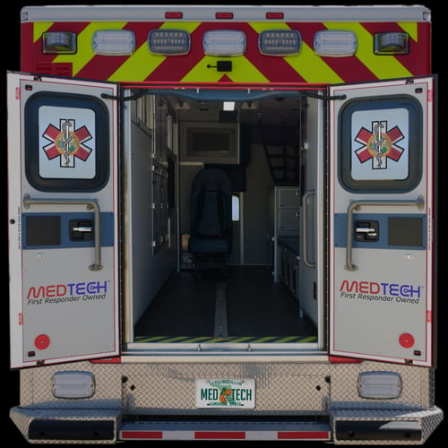 back of ambulance